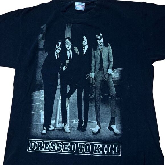 Vintage Kiss Dressed To Kill Single Stitch Two Sided T Shirt Large - Picture 3 of 7